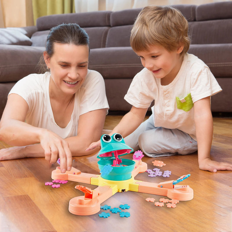Criativo sapo elétrico alimentação diversão aventura brinquedo pai-filho multiplayer interativo quebra-cabeça brinquedos jogo de mesa presente para crianças
